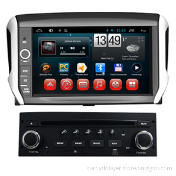 PEUGEOT 208 2008 Android O.S.4.2 Built-in GPS DVD Navigation 3G Wifi Steering Wheel Control Tracker